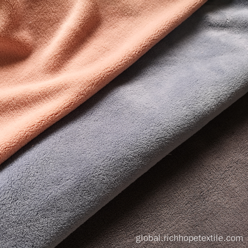 Coral Fleece Polyester Fabric Warm Soft Double-Sided Coral Fleece Polyester Fabric Factory